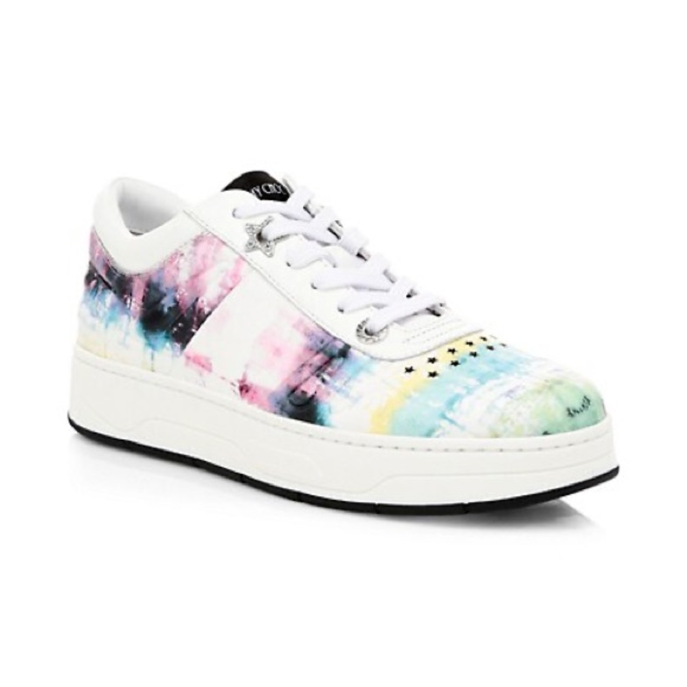 Jimmy Choo Tye Dye “Hawaii” leather sneakers